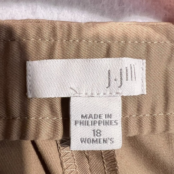 J Jill Chino Pants Khakis Elastic Waist Front Pockets Casual Women's 18 38x28 - Picture 9 of 14